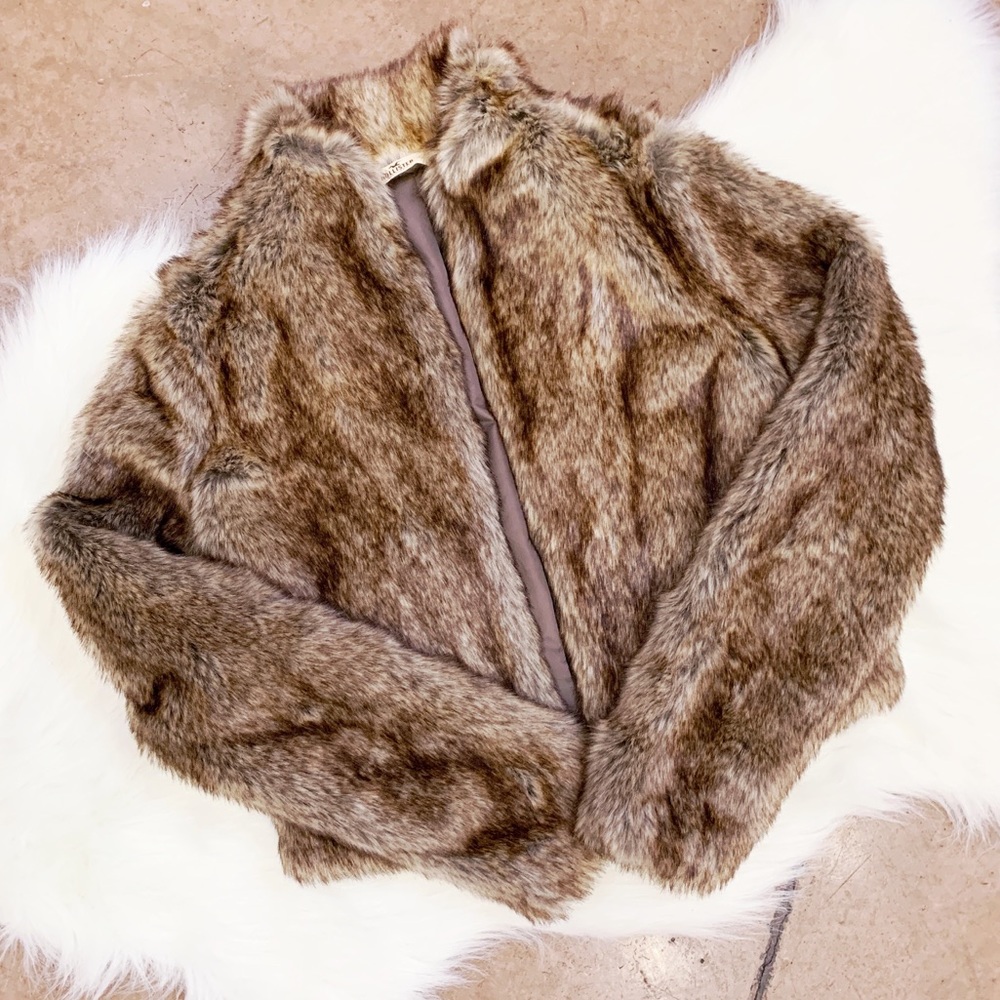 Hollister Faux Fur Jacket, XS